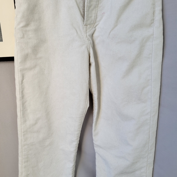 Levi's Wedgie Straight Corduroy Pants Ivory 29 - Picture 7 of 13
